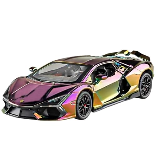 HQRTYBI 1:24 for Legierung Modell Auto Druckguss Metall Casting Auto for Kinder Fahrzeug Präsentieren(Purple) von HQRTYBI
