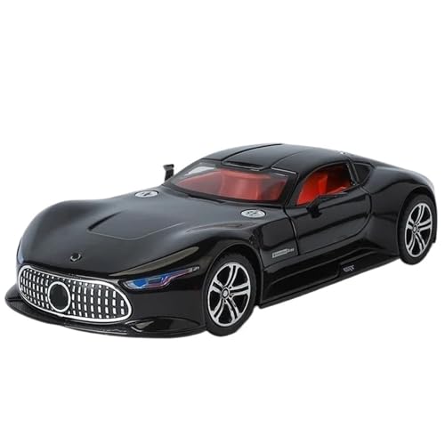 HQRTYBI 1:24 for Legierung Modell Auto Feedback Sport Auto Modell Tisch Dekoration Geeignet for Jungen Als Geschenk(Black) von HQRTYBI