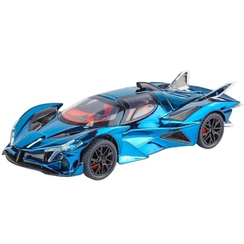 HQRTYBI 1:24 for Legierung Modell Sport Auto Rennen Kinder Spielzeug Simulation Auto Ornamente Jungen Geschenk(Blue) von HQRTYBI