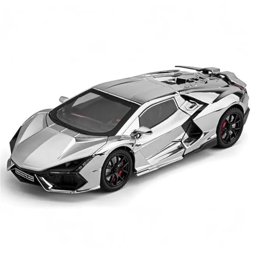 HQRTYBI 1:24 for Supercar Legierung Druckguss Modell Auto Kinder Spielzeug Auto Miniauto Mini GT Mutter Kinder Sammlerstücke(Silver) von HQRTYBI