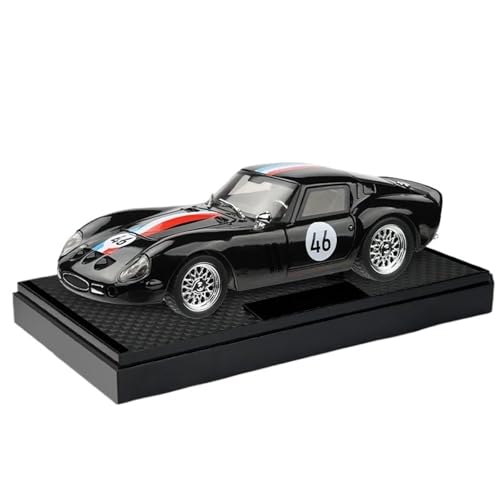 HQRTYBI 1:32 for 250 GTO Supersportwagen Legierung Druckguss Modellauto Metall Miniauto Modell GT Sammlerstücke Hobbys Display Ornament Geschenk Junge(Black) von HQRTYBI