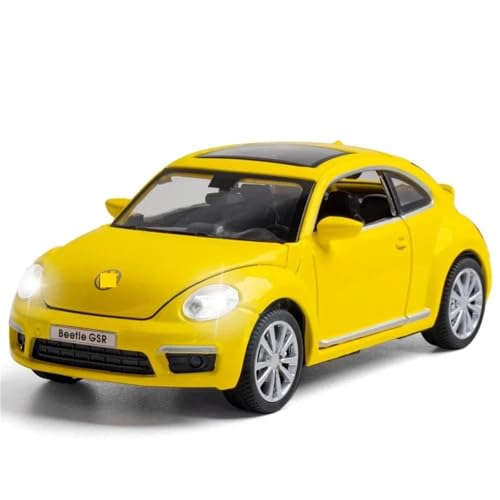 HQRTYBI 1:32 for Käfer GSR Hohe Simulation Diecast Auto Metall Legierung Modell Auto Kinder Spielzeug Sammlung Präsentieren(Yellow) von HQRTYBI