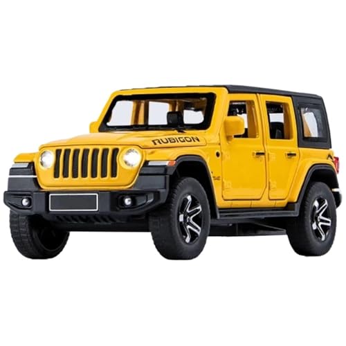 HQRTYBI 1:32 for Legierung Auto Modell Druckguss Metall Off-Road Fahrzeuge Auto Modell Simulation Kinder Präsentieren(Yellow) von HQRTYBI