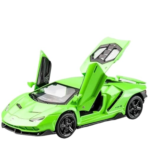 HQRTYBI 1:32 for Legierung Sport Auto Modell Druckguss & Fahrzeuge Racing Heben Schwanz Pull Auto Präsentieren(Green) von HQRTYBI