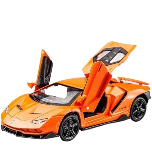 HQRTYBI 1:32 for Legierung Sport Auto Modell Druckguss & Fahrzeuge Racing Heben Schwanz Pull Auto Präsentieren(Orange) von HQRTYBI