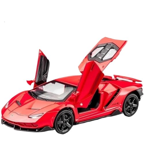 HQRTYBI 1:32 for Legierung Sport Auto Modell Druckguss & Fahrzeuge Racing Heben Schwanz Pull Auto Präsentieren(Red) von HQRTYBI