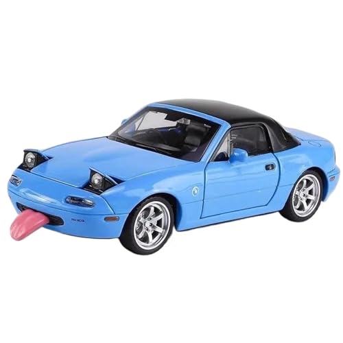 HQRTYBI 1:32 for MX5 MX-5 Legierungsmaßstab Automodell Druckguss Miniaturauto Spielzeugfahrzeugsammlung Kindergeschenk(Blue) von HQRTYBI