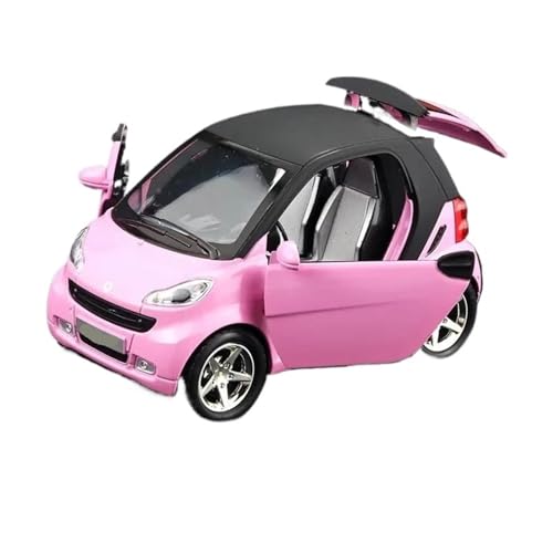 HQRTYBI 1:32 for SMART Miniatures Alloy Diecast Modellautomodell for Kinder Niedliches Und Kompaktes E11(Pink) von HQRTYBI