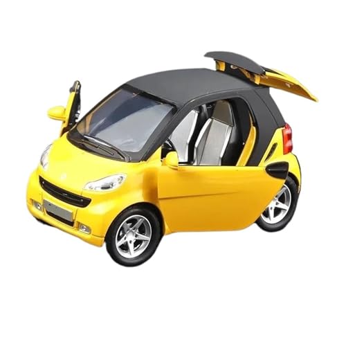 HQRTYBI 1:32 for SMART Miniatures Alloy Diecast Modellautomodell for Kinder Niedliches Und Kompaktes E11(Yellow) von HQRTYBI