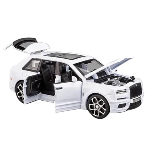 HQRTYBI 1:32 for SUV Cullinan Legierung Automodell Druckguss Metall Spielzeugauto Modell Simulation Sound Und Licht Sammlung Kindergeschenk(White) von HQRTYBI