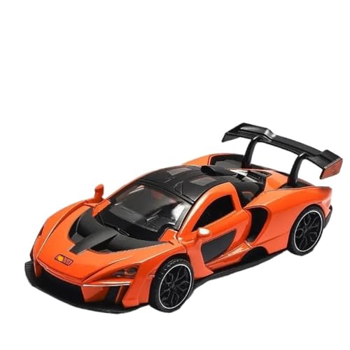 HQRTYBI 1:32 for Senna Legierung Sport Auto Diecast Metall Modell Simulation Pull Back Racing Kinder Geburtstag Präsentieren(Orange) von HQRTYBI