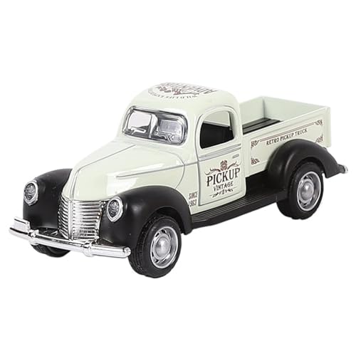 HQRTYBI 1:32 für Alu-Doppeltür-Pickup-Truck-Modell, Heimdekoration, Sammlung, Geschenk (weiß) von HQRTYBI