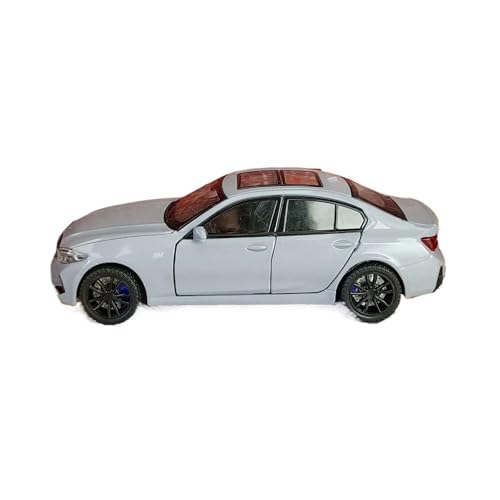 HQRTYBI 1:32 für M320i Legierung Auto Modell drehen Sound und Licht 3er-Serie Limousine Geburtstagsgeschenk (grau) von HQRTYBI