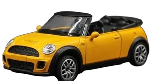 HQRTYBI 1:32 für Mini Cabrio Sportwagen, Legierung, Modell Sound und Licht, Simulation (gelb) von HQRTYBI