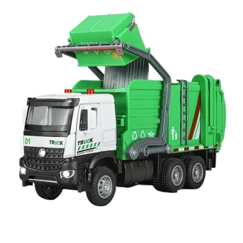 HQRTYBI 1:35 for Sanitär-LKW Legierung Automodell Druckguss Müllsortierung Sanitär Clearing Fahrzeug Kinder Geschenk for Jungen von HQRTYBI