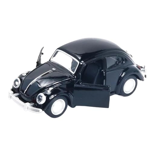 HQRTYBI 1:36 Legierung Käfer Geformt Oldtimer-Modell Legierung Auto-Modell Oldtimer-Tür Auto Ornamente(Black) von HQRTYBI