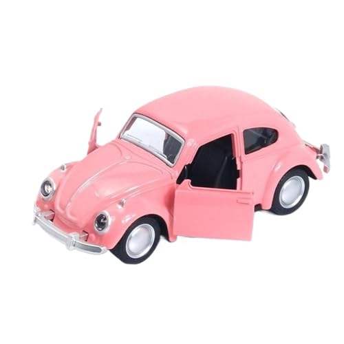HQRTYBI 1:36 Legierung Käfer Geformt Oldtimer-Modell Legierung Auto-Modell Oldtimer-Tür Auto Ornamente(Pink) von HQRTYBI