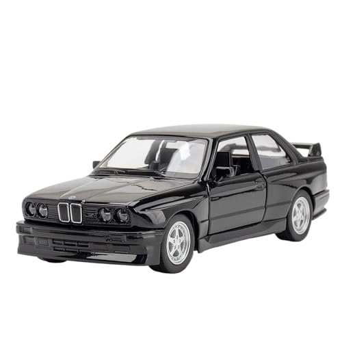 HQRTYBI 1:36 for Legierung Automodell Metall Pull Back Simulation Auto Spielzeug Sportwagen Ornament mit for Öffnen der Tür for Kinder Geschenk(Black) von HQRTYBI