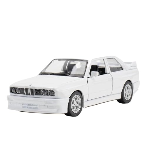 HQRTYBI 1:36 for Legierung Automodell Metall Pull Back Simulation Auto Spielzeug Sportwagen Ornament mit for Öffnen der Tür for Kinder Geschenk(White) von HQRTYBI