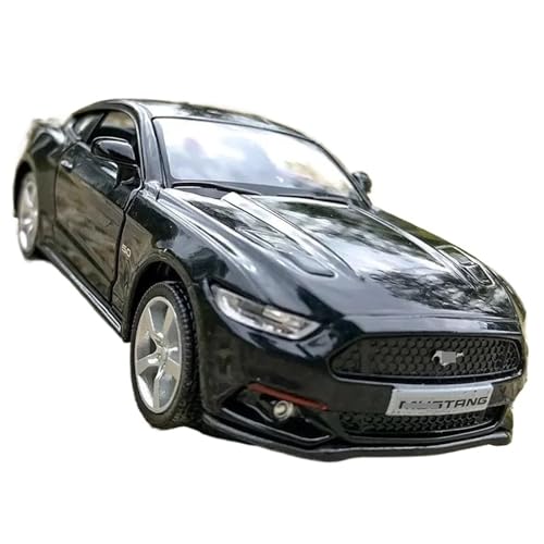 HQRTYBI 1:36 for Mustang GT Legierung Sportwagenmodell Druckguss Metall Spielzeugfahrzeuge Automodell Hohe Simulation Kinderspielzeug Geschenksammlung(Black) von HQRTYBI