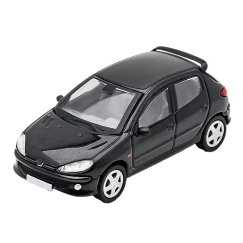 HQRTYBI 1:64 For 206 Alloy Model Car Collectible Ornament Birthday Present(Black) von HQRTYBI