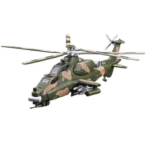 HQRTYBI 1:72 für WZ-10 Hubschrauber, Metalllegierung, Modell mit Sound und Lichteffekt, Sammlerstück, Grün HQRTYBI 1:72 für WZ-10 Hubschrauber, Metalllegierung, Modell mit Sound und Lichteffekt, Sammlerstück, Grün von HQRTYBI