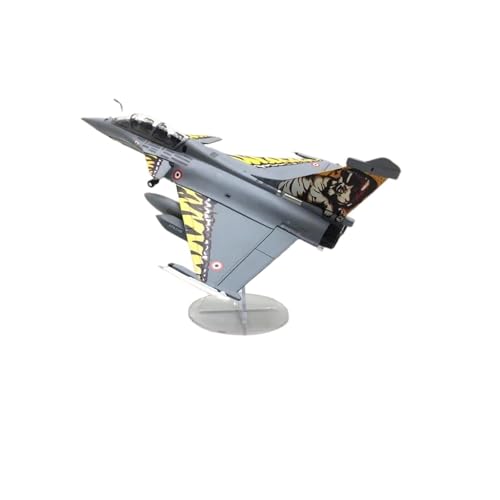 HQRTYBI 1:72 für französischen Rafale-Kampfjet-Display mit Sockel für Schlafzimmer, Cafés, Bücherregal, Geschenk (gelb) von HQRTYBI