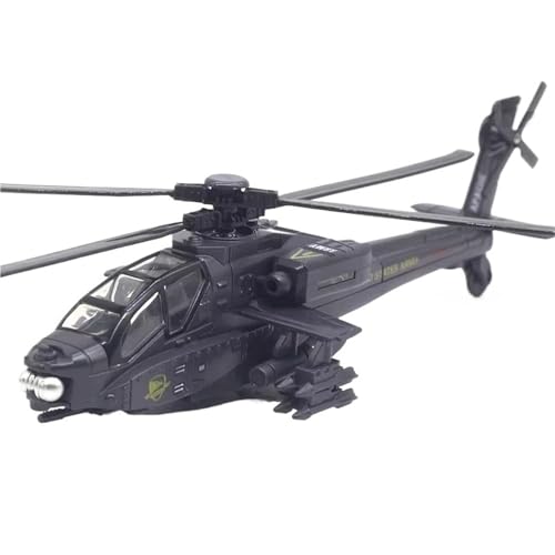 HQRTYBI Für: Bewaffneter Hubschrauber, Legierung, Druckguss, Flugzeugmodell, Ornament, simulierter Klang und Licht, Sammlerstück (blau) von HQRTYBI