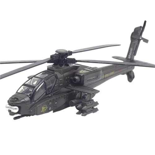 HQRTYBI Für: Bewaffneter Hubschrauber, Legierung, Druckguss, Flugzeugmodell, Ornament, simulierter Klang und Licht, Sammlerstück (grün) von HQRTYBI