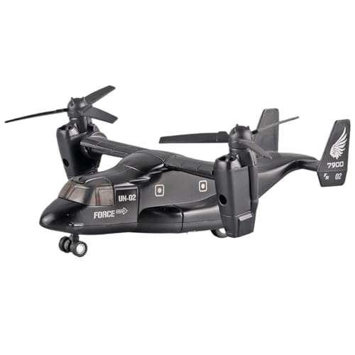 HQRTYBI Für: Legierung simulierter Fischadler Transportkämpfer Luftfahrtmodell Militärflugzeug Sammlerstück Ornament (schwarz) von HQRTYBI