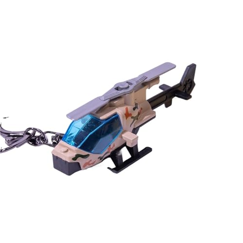 HQRTYBI Für: Schlüsselanhänger aus Legierung, Flugzeugmodell, Hubschrauber, Militär-Kämpfer, dekoratives Ornament, Sammlung, Geschenk (Schlüsselschnalle 012 B) von HQRTYBI