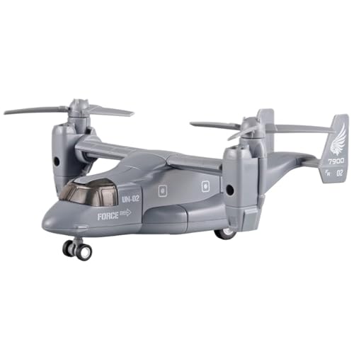 HQRTYBI Für: simulierter Fischadler aus Legierung, Luftfahrtmodell, Militärflugzeug, Sammlerstück, Ornament (grau) von HQRTYBI