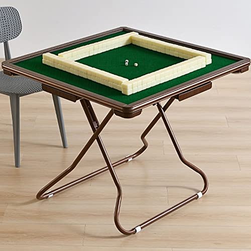 HQYMXYGEUR Klappbarer Mahjong-Tisch,tragbarer Poker-Domino-Kartenspieltisch 4 Spieler mit Getränkehaltern und Chip-Rillen,klappbarer Multifunktionstisch HQYMXYGEUR Klappbarer Mahjong-Tisch,tragbarer Poker-Domino-Kartenspieltisch 4 Spieler mit Getränkehaltern und Chip-Rillen,klappbarer Multifunktionstisch von HQYMXYGEUR