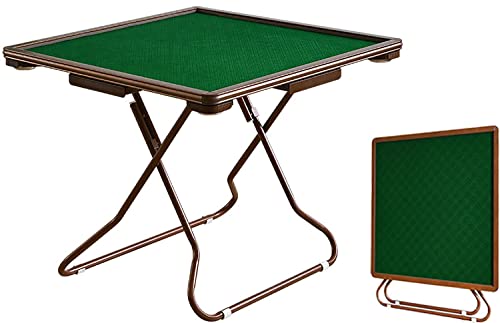 HQYMXYGEUR Klappbarer Mahjong-Tisch-Quadratischer Kartentisch für 4 Personen mit verschleißfestem Schreibtisch-für Mahjong,Poker,Blackjack-langlebiges Design(C) von HQYMXYGEUR