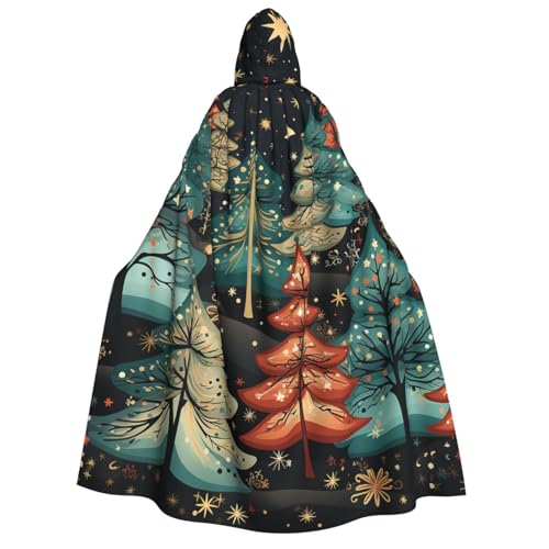 HQaxsfQxnr Kapuzenumhang Halloween Kapuzenumhang Weihnachtsmuster Kapuzenmantel Herren Damen Halloween Umhang Cosplay Kostüme von HQaxsfQxnr