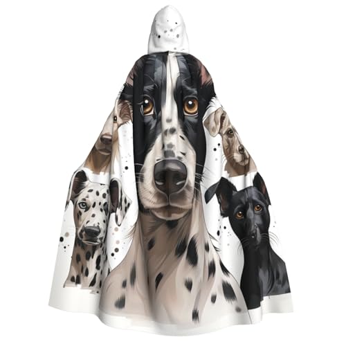 HQaxsfQxnr Kapuzenumhang Halloween Kapuzenumhang Welpe Kapuzenmantel Herren Damen Halloween Umhang Cosplay Kostüme von HQaxsfQxnr