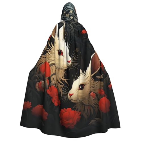 HQaxsfQxnr Kapuzenumhang für Halloween, Kapuzenumhang, Kaninchen, der seinen Kopf herausstreckt, Kapuzenmantel für Herren und Damen, Halloween-Umhang, Cosplay-Kostüme HQaxsfQxnr Kapuzenumhang für Halloween, Kapuzenumhang, Kaninchen, der seinen Kopf herausstreckt, Kapuzenmantel für Herren und Damen, Halloween-Umhang, Cosplay-Kostüme von HQaxsfQxnr