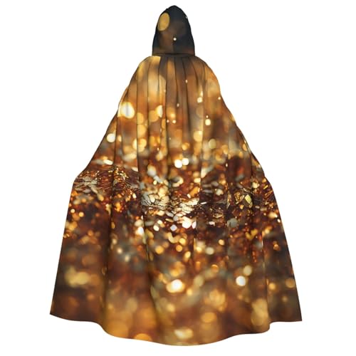 HQaxsfQxnr Kapuzenumhang für Halloween, mit Kapuze, goldfarben, glitzernd, für Herren und Damen, Halloween-Umhang, Cosplay-Kostüme HQaxsfQxnr Kapuzenumhang für Halloween, mit Kapuze, goldfarben, glitzernd, für Herren und Damen, Halloween-Umhang, Cosplay-Kostüme von HQaxsfQxnr