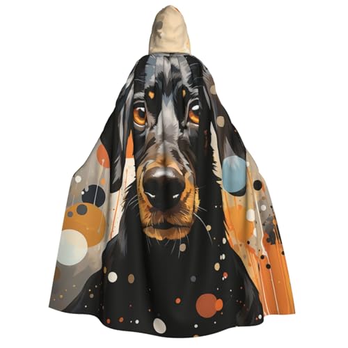 HQaxsfQxnr Kapuzenumhang für Halloween, mit bunten Punkten und Hunde-Kapuzenmantel, für Herren und Damen, Halloween-Umhang, Cosplay-Kostüme HQaxsfQxnr Kapuzenumhang für Halloween, mit bunten Punkten und Hunde-Kapuzenmantel, für Herren und Damen, Halloween-Umhang, Cosplay-Kostüme von HQaxsfQxnr