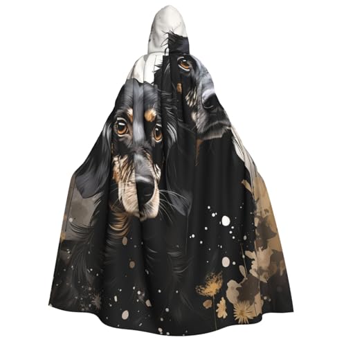 HQaxsfQxnr Kapuzenumhang für Halloween, schwarzer Dackel, Kapuzenmantel, für Herren und Damen, Halloween-Umhang, Cosplay-Kostüme HQaxsfQxnr Kapuzenumhang für Halloween, schwarzer Dackel, Kapuzenmantel, für Herren und Damen, Halloween-Umhang, Cosplay-Kostüme von HQaxsfQxnr