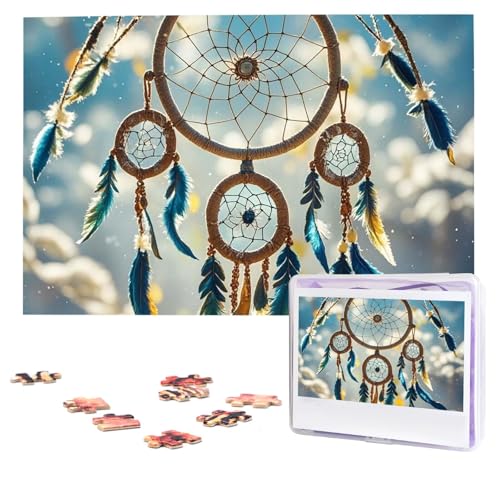 Puzzles, 1000 Teile, personalisierbar, Indianer-Traumfänger-Fotopuzzle mit Aufbewahrungstasche, herausforderndes Bilderpuzzle für Erwachsene, Bilderpuzzle für Familie, Dekor-Puzzle, 74,9 x 50 cm Puzzles, 1000 Teile, personalisierbar, Indianer-Traumfänger-Fotopuzzle mit Aufbewahrungstasche, herausforderndes Bilderpuzzle für Erwachsene, Bilderpuzzle für Familie, Dekor-Puzzle, 74,9 x 50 cm von HQaxsfQxnr