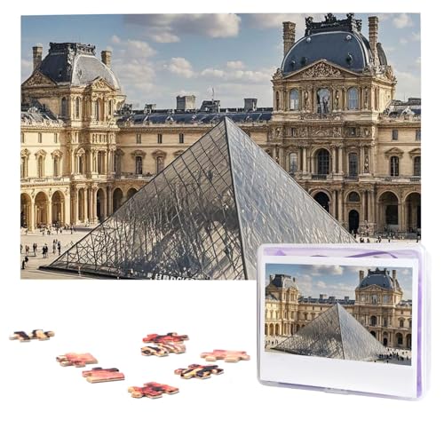 Puzzles, 1000 Teile, personalisierbar, Louvre-Museum in Paris, Fotopuzzle mit Aufbewahrungstasche, herausforderndes Bilderpuzzle für Erwachsene, Bilderpuzzle für Familie, Dekor-Puzzle, 74,9 x 50 cm Puzzles, 1000 Teile, personalisierbar, Louvre-Museum in Paris, Fotopuzzle mit Aufbewahrungstasche, herausforderndes Bilderpuzzle für Erwachsene, Bilderpuzzle für Familie, Dekor-Puzzle, 74,9 x 50 cm von HQaxsfQxnr