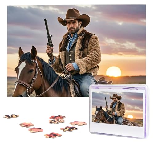 Puzzles, 1000 Teile, personalisiertes Cowboy-West-Fotopuzzle mit Aufbewahrungstasche, herausforderndes Bilderpuzzle für Erwachsene, Bilderpuzzle für Familie, Dekor-Puzzle, 74,9 x 50 cm Puzzles, 1000 Teile, personalisiertes Cowboy-West-Fotopuzzle mit Aufbewahrungstasche, herausforderndes Bilderpuzzle für Erwachsene, Bilderpuzzle für Familie, Dekor-Puzzle, 74,9 x 50 cm von HQaxsfQxnr