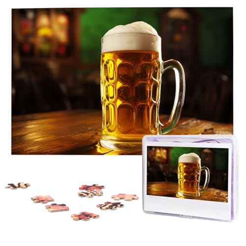 Puzzles, 1000 Teile, personalisiertes Puzzle, Bierkrug, Fotopuzzle mit Aufbewahrungstasche, herausforderndes Bilderpuzzle für Erwachsene, Bilderpuzzle für Familie, Dekor-Puzzle, 74,9 x 50 cm Puzzles, 1000 Teile, personalisiertes Puzzle, Bierkrug, Fotopuzzle mit Aufbewahrungstasche, herausforderndes Bilderpuzzle für Erwachsene, Bilderpuzzle für Familie, Dekor-Puzzle, 74,9 x 50 cm von HQaxsfQxnr