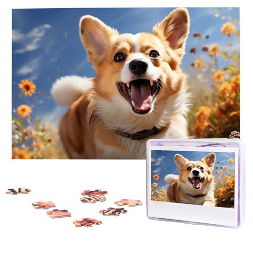 Puzzles, 1000 Teile, personalisiertes Puzzle, Corgi-Fotopuzzle mit Aufbewahrungstasche, herausforderndes Bilderpuzzle für Erwachsene, Bilderpuzzle für Familie, Dekor-Puzzle, 74,9 x 50 cm Puzzles, 1000 Teile, personalisiertes Puzzle, Corgi-Fotopuzzle mit Aufbewahrungstasche, herausforderndes Bilderpuzzle für Erwachsene, Bilderpuzzle für Familie, Dekor-Puzzle, 74,9 x 50 cm von HQaxsfQxnr