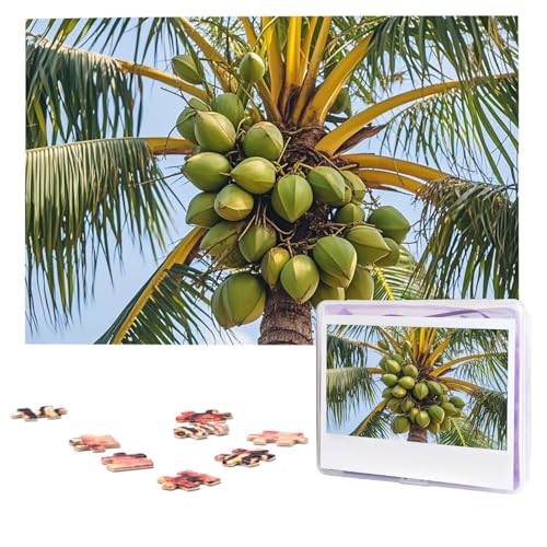 Puzzles, 1000 Teile, personalisiertes Puzzle, Kokosnussbaum-Fotopuzzle mit Aufbewahrungstasche, herausforderndes Bilderpuzzle für Erwachsene, Bilderpuzzle für Familie, Dekor-Puzzle, 74,9 x 50 cm Puzzles, 1000 Teile, personalisiertes Puzzle, Kokosnussbaum-Fotopuzzle mit Aufbewahrungstasche, herausforderndes Bilderpuzzle für Erwachsene, Bilderpuzzle für Familie, Dekor-Puzzle, 74,9 x 50 cm von HQaxsfQxnr