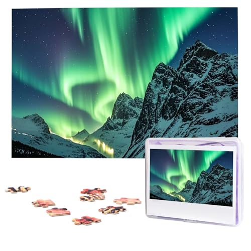 Puzzles, 1000 Teile, personalisiertes Puzzle, Nordlichter, Fotopuzzle mit Aufbewahrungstasche, herausforderndes Bilderpuzzle für Erwachsene, Bilderpuzzle für Familie, Dekor-Puzzle, 74,9 x 50 cm Puzzles, 1000 Teile, personalisiertes Puzzle, Nordlichter, Fotopuzzle mit Aufbewahrungstasche, herausforderndes Bilderpuzzle für Erwachsene, Bilderpuzzle für Familie, Dekor-Puzzle, 74,9 x 50 cm von HQaxsfQxnr