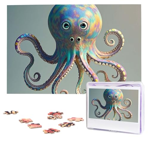 Puzzles, 1000 Teile, personalisiertes Puzzle, Oktopus-Design, Fotopuzzle mit Aufbewahrungstasche, herausforderndes Bilderpuzzle für Erwachsene, Bilderpuzzle für Familie, Dekor-Puzzle, 74,9 x 50 cm Puzzles, 1000 Teile, personalisiertes Puzzle, Oktopus-Design, Fotopuzzle mit Aufbewahrungstasche, herausforderndes Bilderpuzzle für Erwachsene, Bilderpuzzle für Familie, Dekor-Puzzle, 74,9 x 50 cm von HQaxsfQxnr