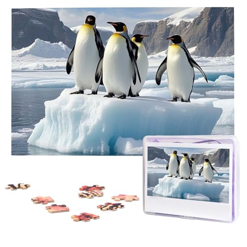 Puzzles, 1000 Teile, personalisiertes Puzzle, Pinguine auf dem Eisberg, Fotopuzzle mit Aufbewahrungstasche, herausforderndes Bilderpuzzle für Erwachsene, Bilderpuzzle für Familie, Dekor-Puzzle, 74,9 x Puzzles, 1000 Teile, personalisiertes Puzzle, Pinguine auf dem Eisberg, Fotopuzzle mit Aufbewahrungstasche, herausforderndes Bilderpuzzle für Erwachsene, Bilderpuzzle für Familie, Dekor-Puzzle, 74,9 x von HQaxsfQxnr