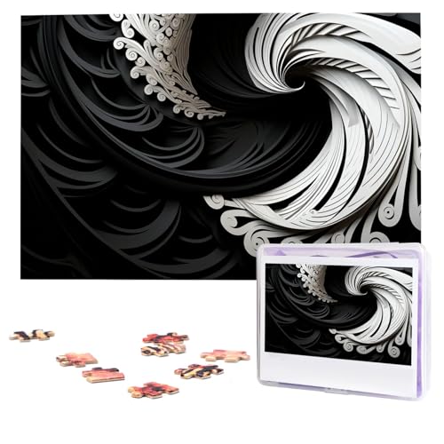 Puzzles, 1000 Teile, personalisiertes Puzzle, Schwarz-Weiß-Bild, Fotopuzzle mit Aufbewahrungstasche, anspruchsvolles Bilderpuzzle für Erwachsene, Bilderpuzzle für Familie, Dekor-Puzzle, 74,9 x 50 cm Puzzles, 1000 Teile, personalisiertes Puzzle, Schwarz-Weiß-Bild, Fotopuzzle mit Aufbewahrungstasche, anspruchsvolles Bilderpuzzle für Erwachsene, Bilderpuzzle für Familie, Dekor-Puzzle, 74,9 x 50 cm von HQaxsfQxnr